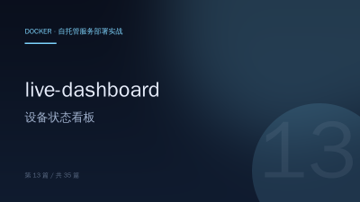 live-dashboard：Docker 部署设备状态看板