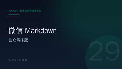 微信 Markdown 编辑器：Docker 部署 doocs/md